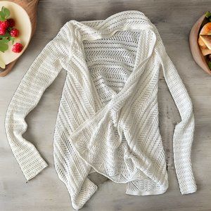 White mesh sweater